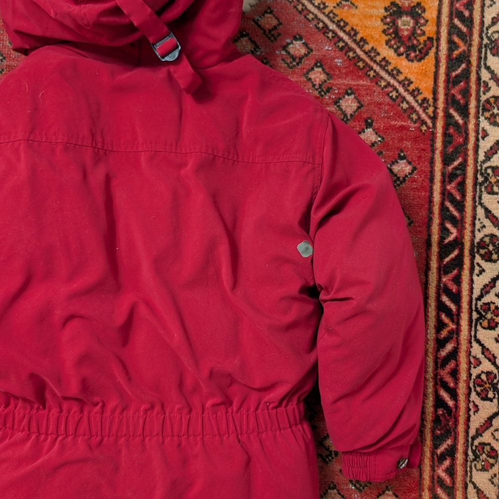 SIZE SMALL - Vintage Eddie Bauer Red Down Parka - Picture 6 of 11